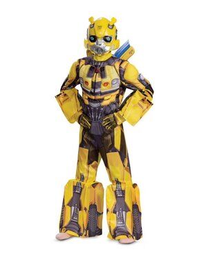 Disguise Transformers Bumblebee Deluxe Kids Costume Size Small 4-6 Yellow NEW